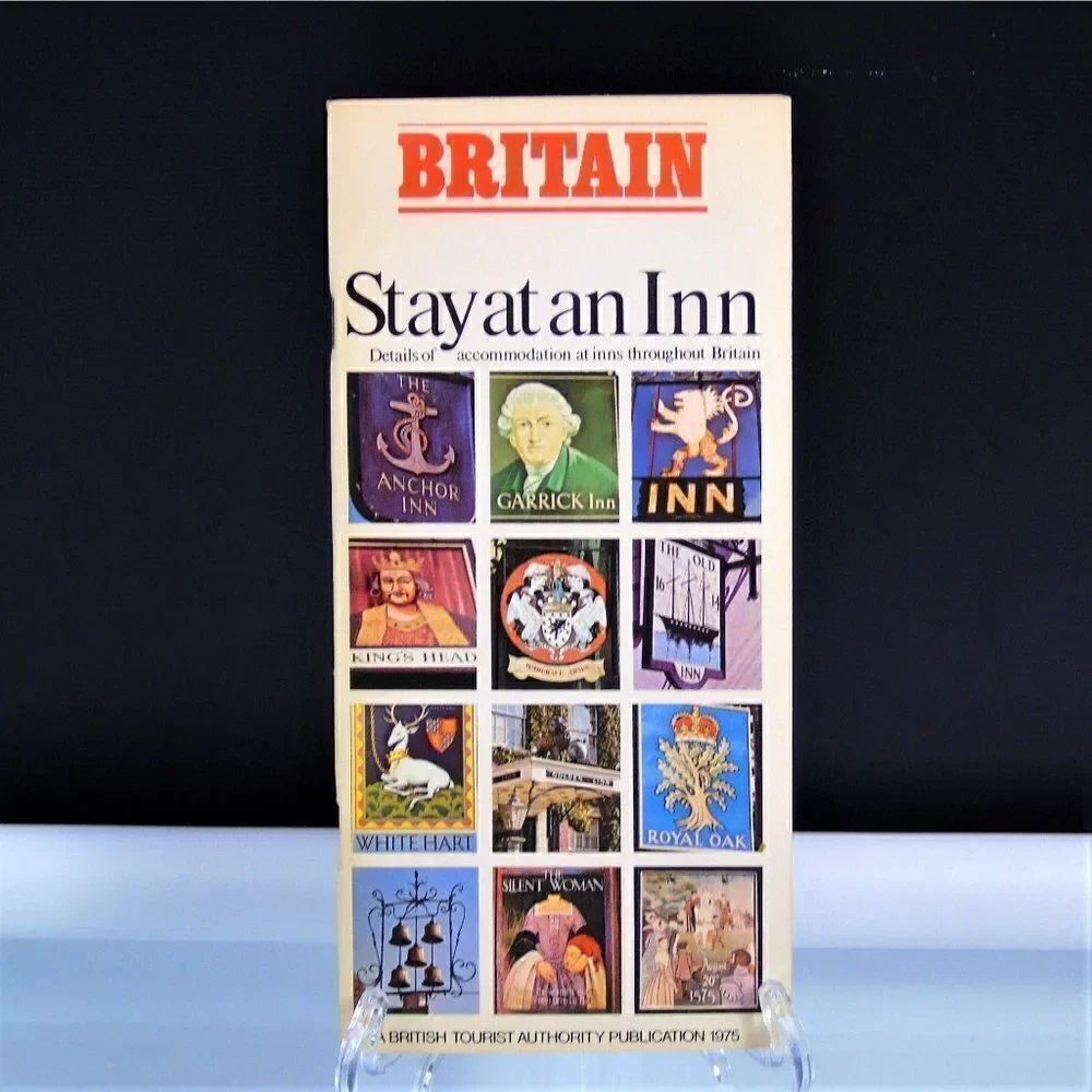 Britain Stay At An Inn Guide Vintage 1975 Accommodation Inns Hotels UK Travel
